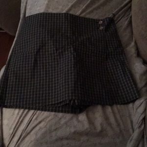 A plaid skirt